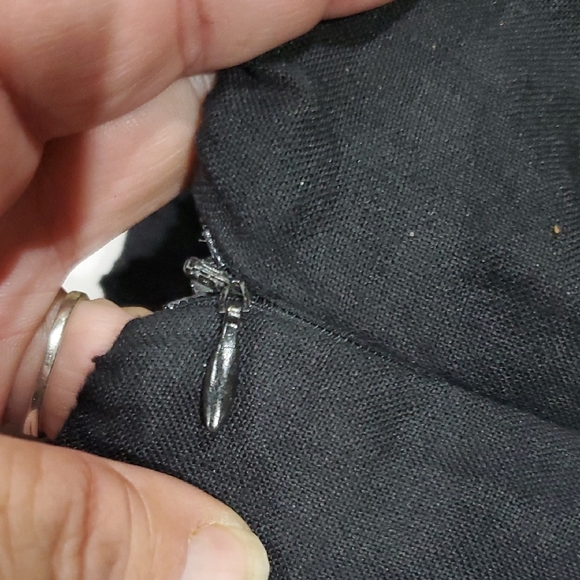 Lili Black Line High-Waisted Wide Leg Pants Lagenlook - Picture 9 of 12